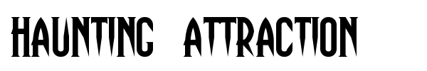Haunting Attraction font preview